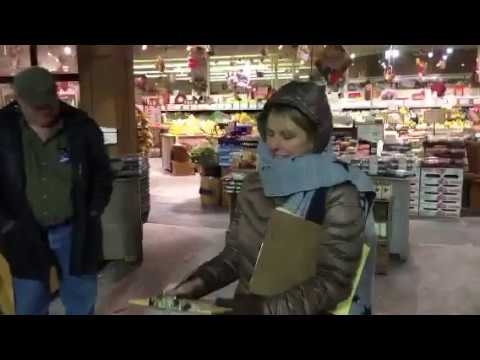 At Fresh Acres in Springfield, MA Collecting Signatures to Get on the Ballot.