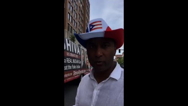 Lining up at Puerto Rican Day Parade in Boston, MA
