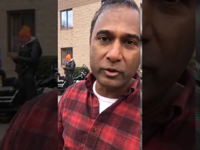 Dr SHIVA LIVE At Start of SHIVA TRUMP ROLLING Rally, Leominster