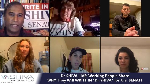 Dr.SHIVA LIVE: Working People Share WHY They Will WRITE IN 