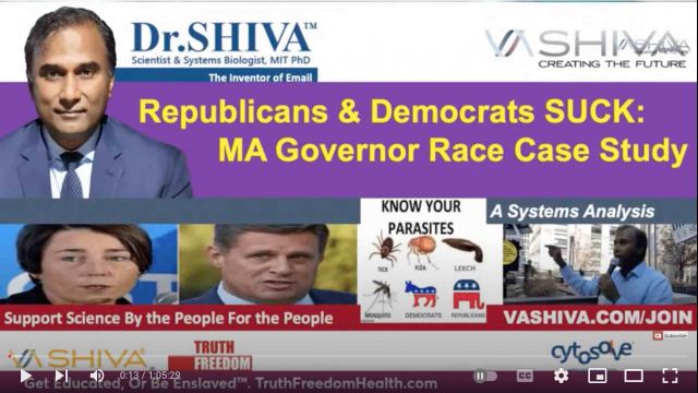 Dr.SHIVA LIVE: Republicans & Democrats SUCK: MA Governor Race Case Study