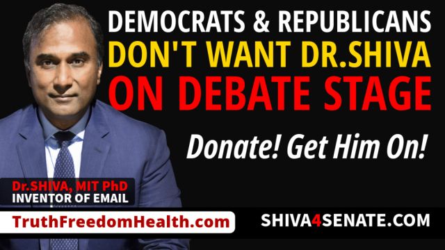 Dr.SHIVA® LIVE: Democrats and Republicans Don’t Want DrSHIVA® On Debate Stage. Donate! Get Him On!