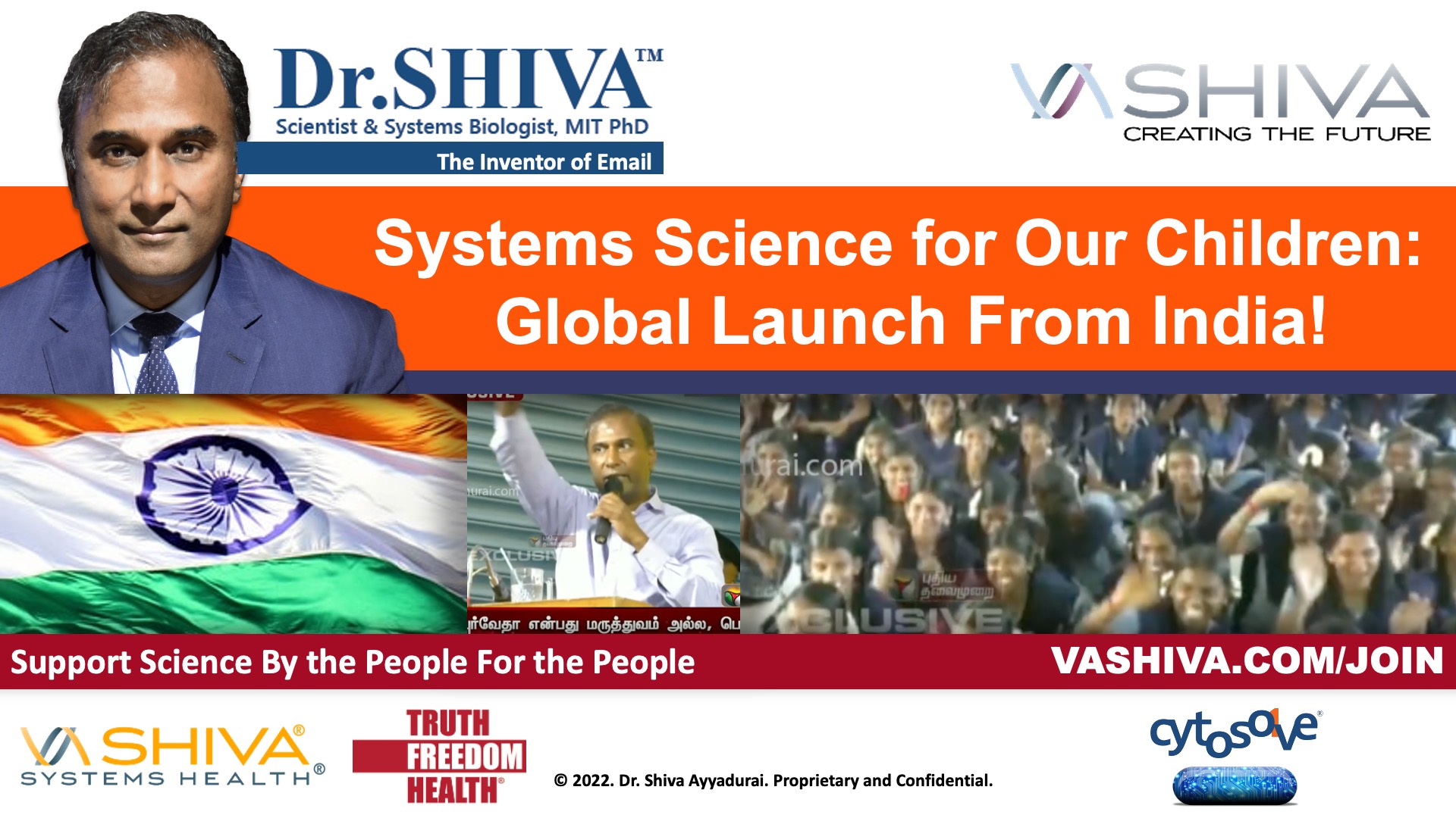 Dr. SHIVA LIVE: Systems Science For Our Children: Global Launch from India