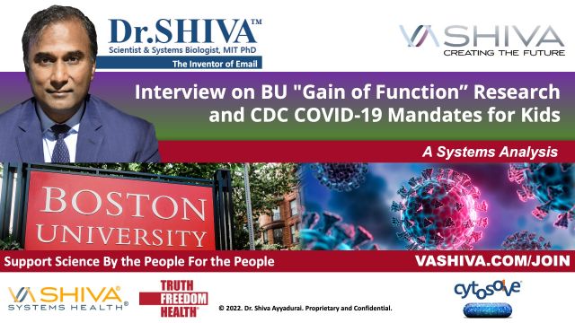 Dr.SHIVA LIVE: Interview on BU 