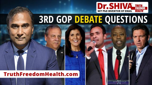 Dr-SHIVA™ LIVE - Answering Questions From The 3rd GOP Primary Debate