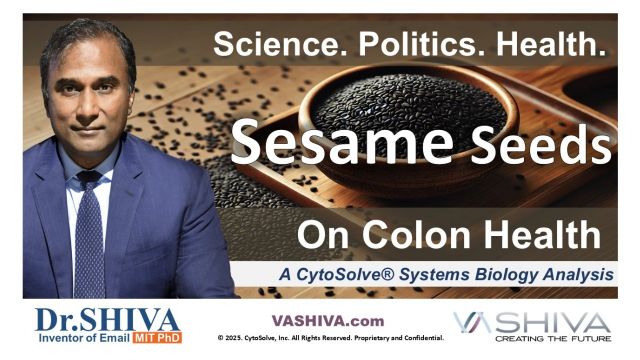 Dr.SHIVA™ LIVE – Sesame Seeds on Colon Health: A Whole Systems Approach