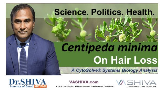 Dr.SHIVA™ LIVE – Centipeda minima on Hair Loss: A Whole Systems Approach