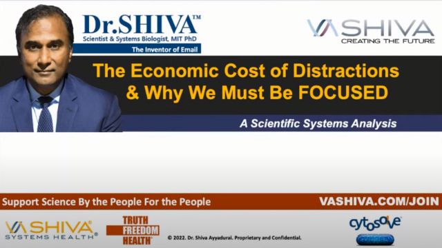 Dr.SHIVA™ LIVE: The Economic Cost of Distractions Shiva4President TOWN HALL