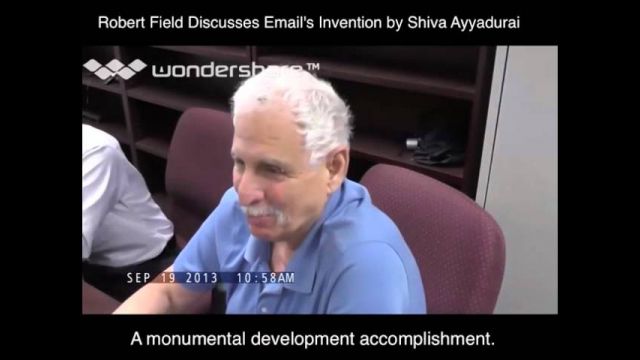Dr. V.A. Shiva Ayyadurai's colleague Robert Field reminiscing on the invention of email by Shiva.