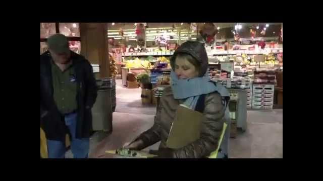 At Fresh Acres in Springfield, MA Collecting Signatures to Get on the Ballot.