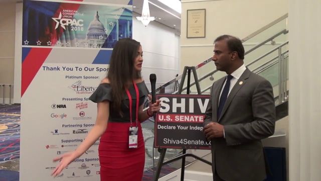 Alicia Powe of WND interviewing Dr Shiva Ayyadurai at CPAC