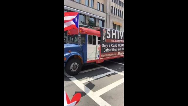 Dr. Shiva Ayyadurai at Puerto Rican Day Parade in Boston