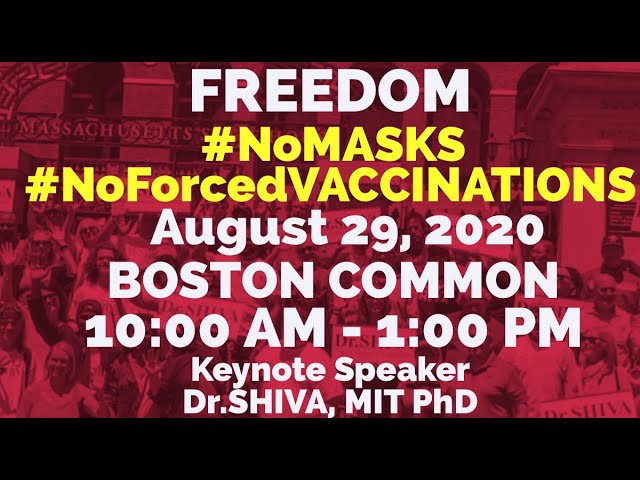 Rally on BOSTON COMMON Saturday August 29th to Stop #ForcedVaccinations