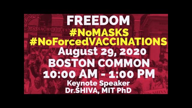 Rally on BOSTON COMMON Saturday August 29th to Stop #ForcedVaccinations