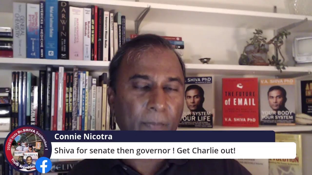 Dr.SHIVA LIVE: Unite Against #ElectionFraud. WRITE IN Dr.Shiva for U.S. Senate November 3rd.