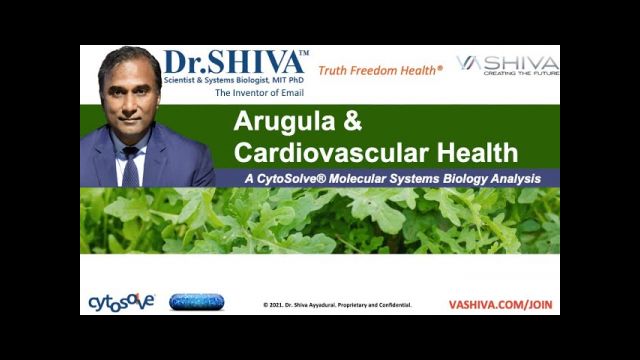 Dr.SHIVA LIVE: What Arugula Salad Can Do for Your Heart. A CytoSolve Analysis.