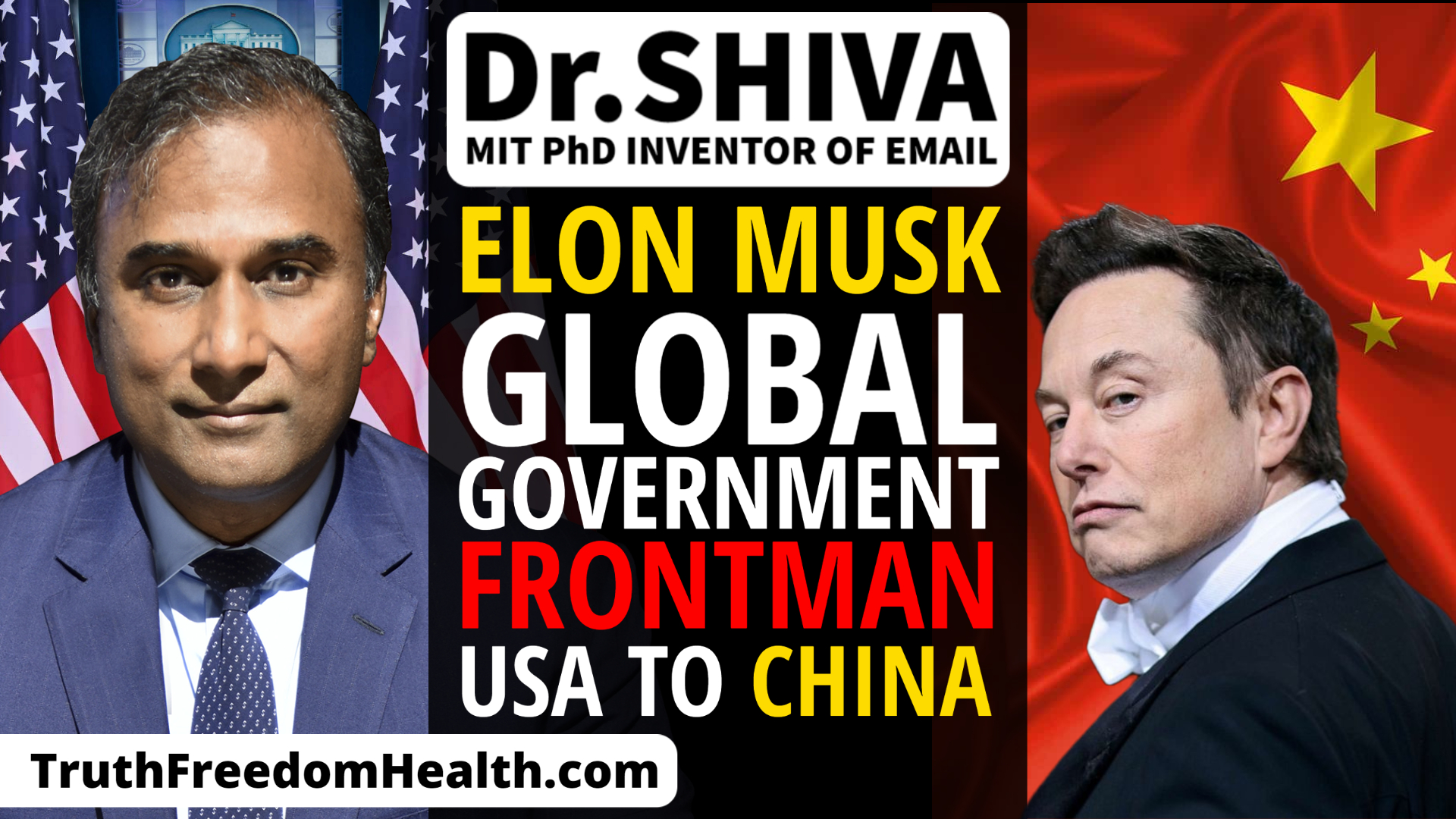 Dr.SHIVA™ LIVE: Eeelon Musk, Global Government Frontman, USA to CHINA.