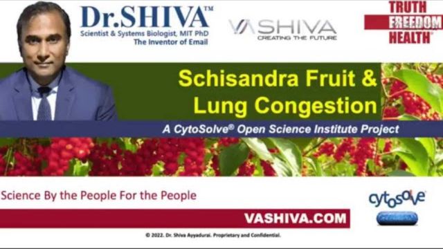 Dr.SHIVA™: Schisandra on Lung Health @CytoSolve® Systems Analysis(3/22)