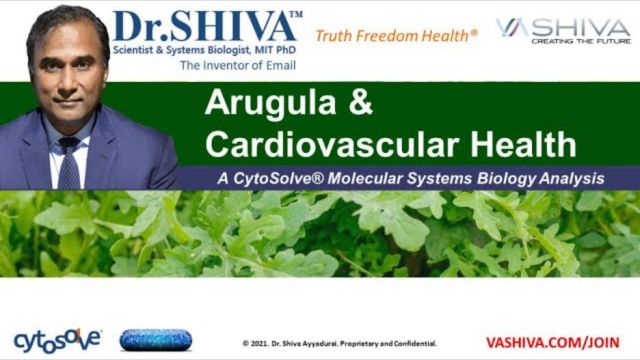 Dr.SHIVA™: Arugula on Heart Health @CytoSolve® Systems Analysis(6/21)