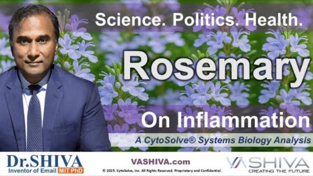 Dr.SHIVA™ LIVE: Rosemary on Inflammation @CytoSolve® Systems Analysis