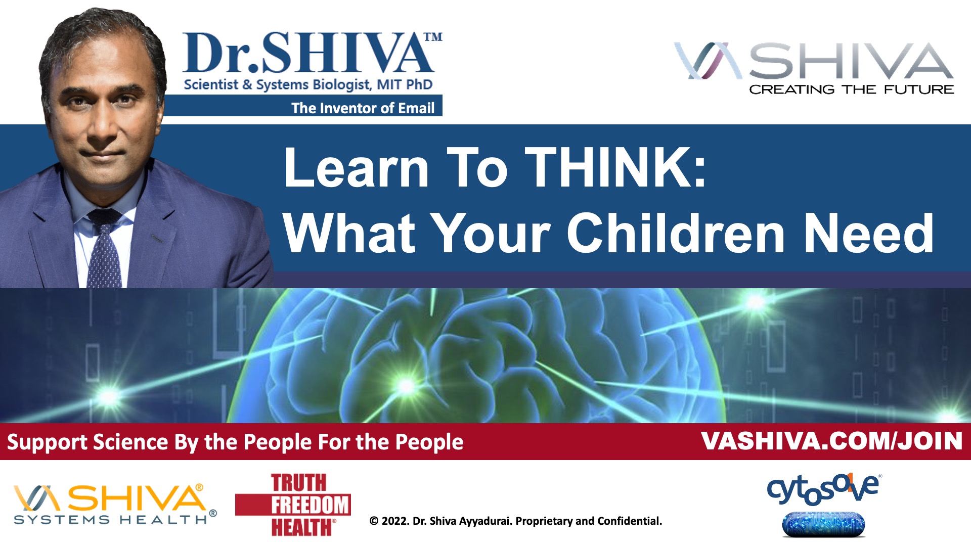 Dr.SHIVA LIVE Learn to THINK - What Your Children NEED.
