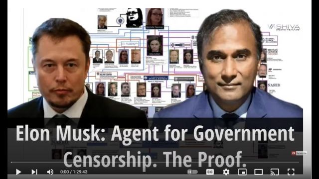 Dr.SHIVA LIVE: Elon Musk - Agent for Government Censorship. The Proof.