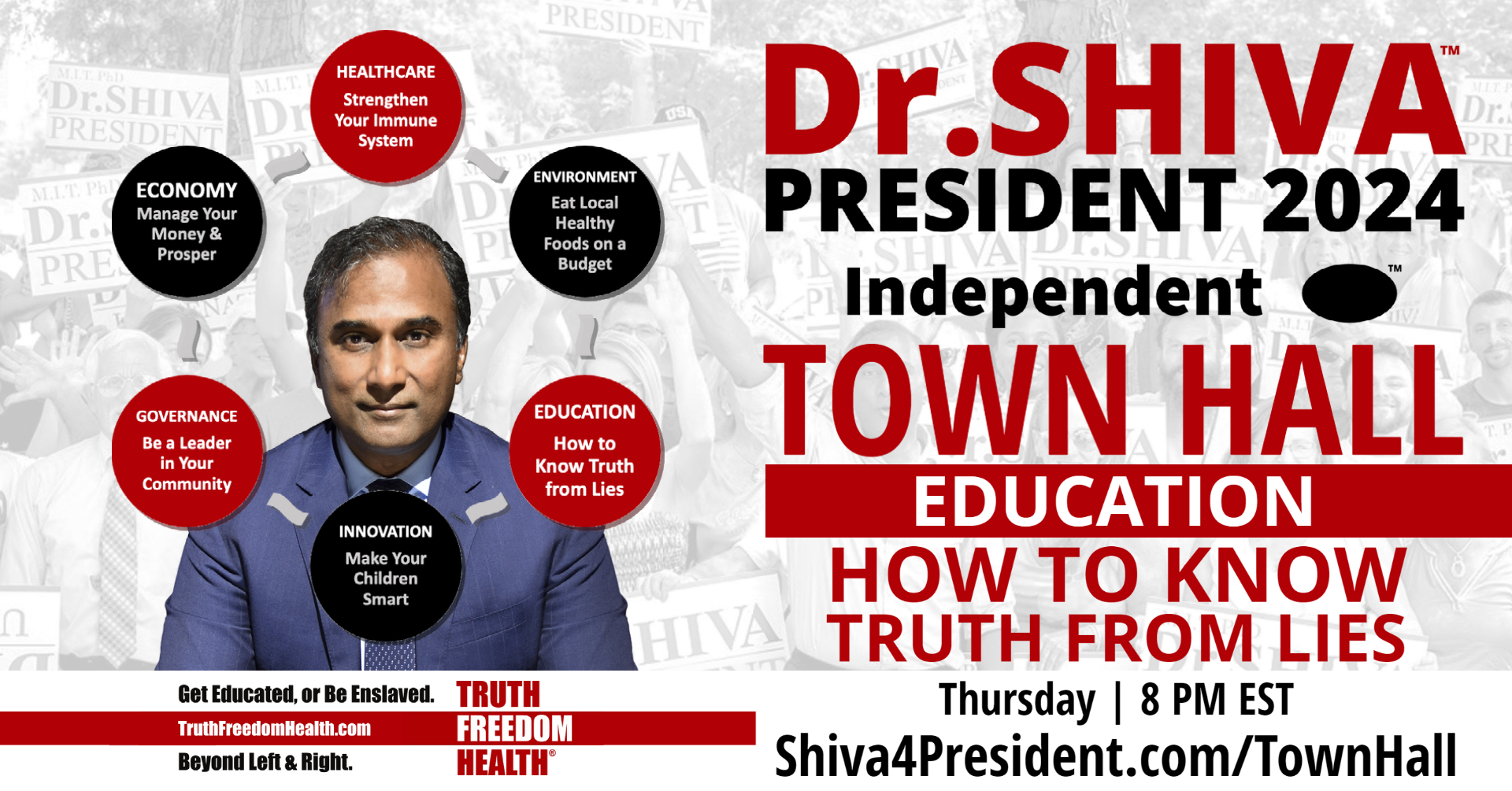 Dr.SHIVA TOWN HALL: Education - How To Tell Truth From Lies