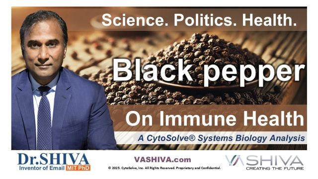 Dr.SHIVA™ LIVE – Black Pepper on Immune Health: A Whole Systems Approach