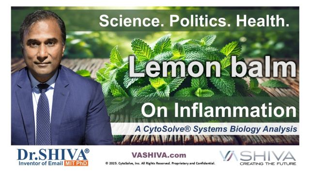 Dr.SHIVA® LIVE – Lemon Balm on Inflammation: A Whole Systems Approach
