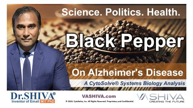 Dr.SHIVA® LIVE – Black pepper on Alzheimer’s Disease: A Whole Systems Approach