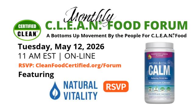 Natural Vitality - Journey to C.L.E.A.N.® & R.A.W.® Food Certification